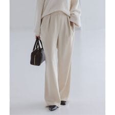 《セットアップ対応》ルナサテンナローフレアタックパンツ