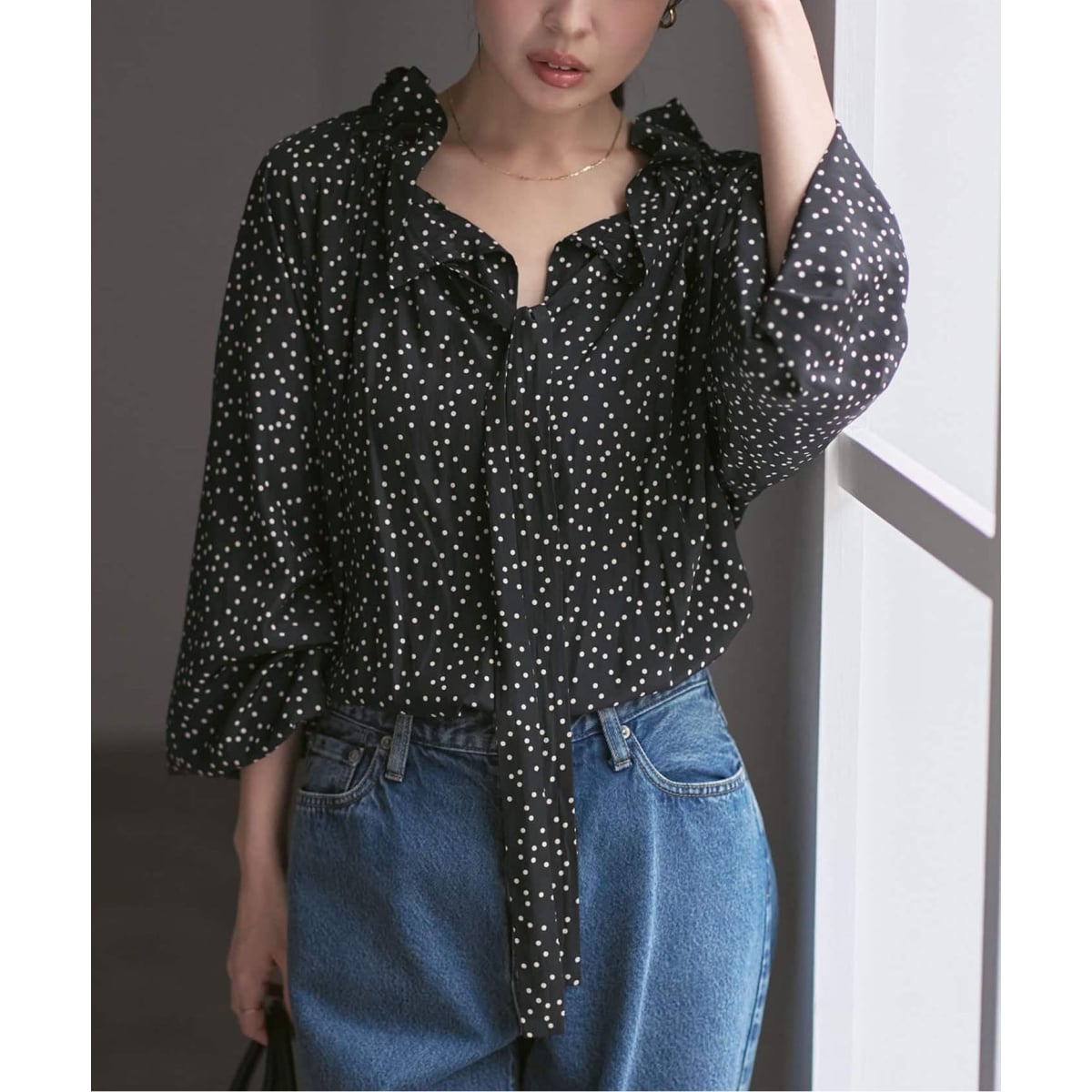 アシンメトリーボウタイブラウス | ノーブル(Noble) | マルイウェブ