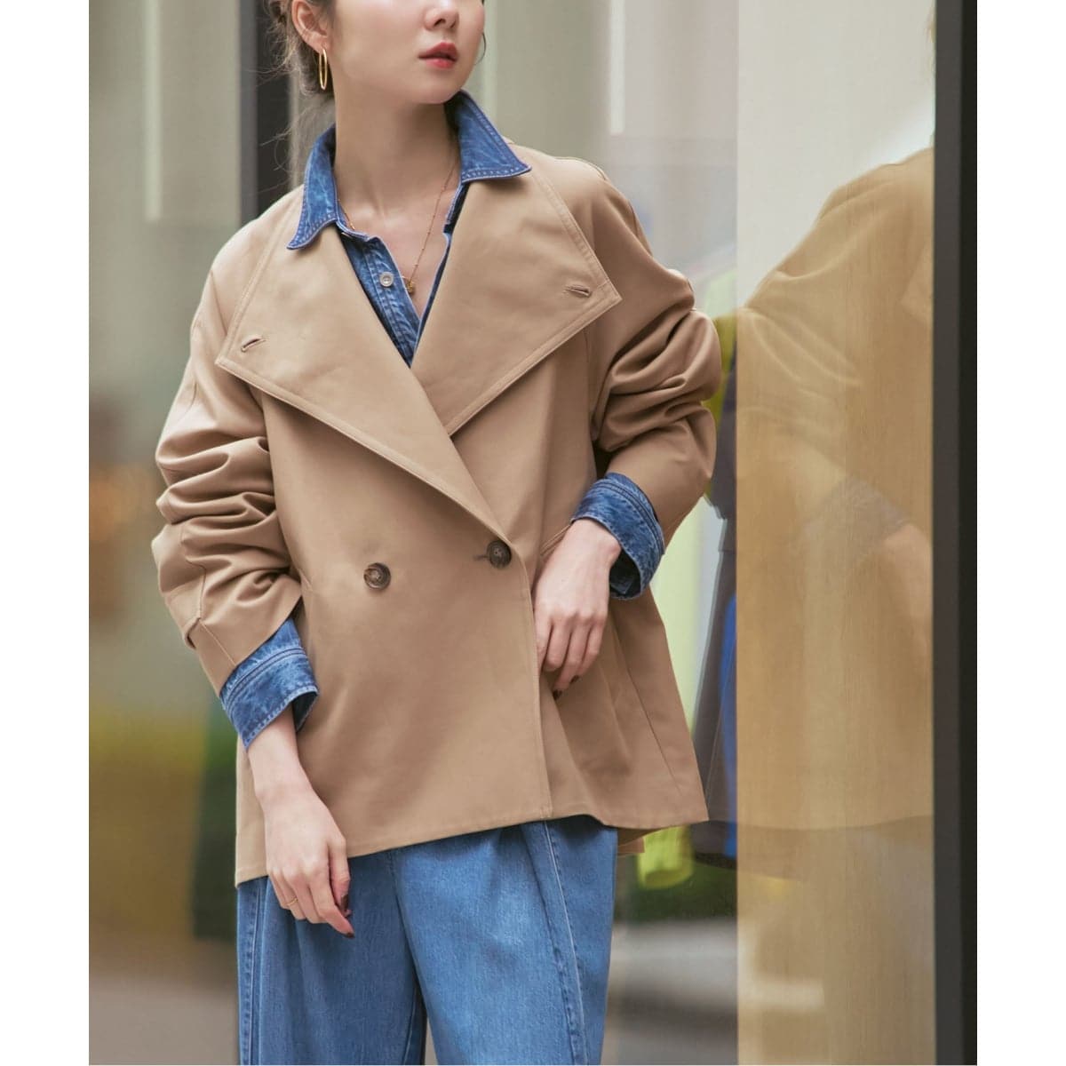 撥水ツイルフーデッドブルゾン 撥水ツイルフーデッドブルゾン | スピック＆スパン(Spick and Span