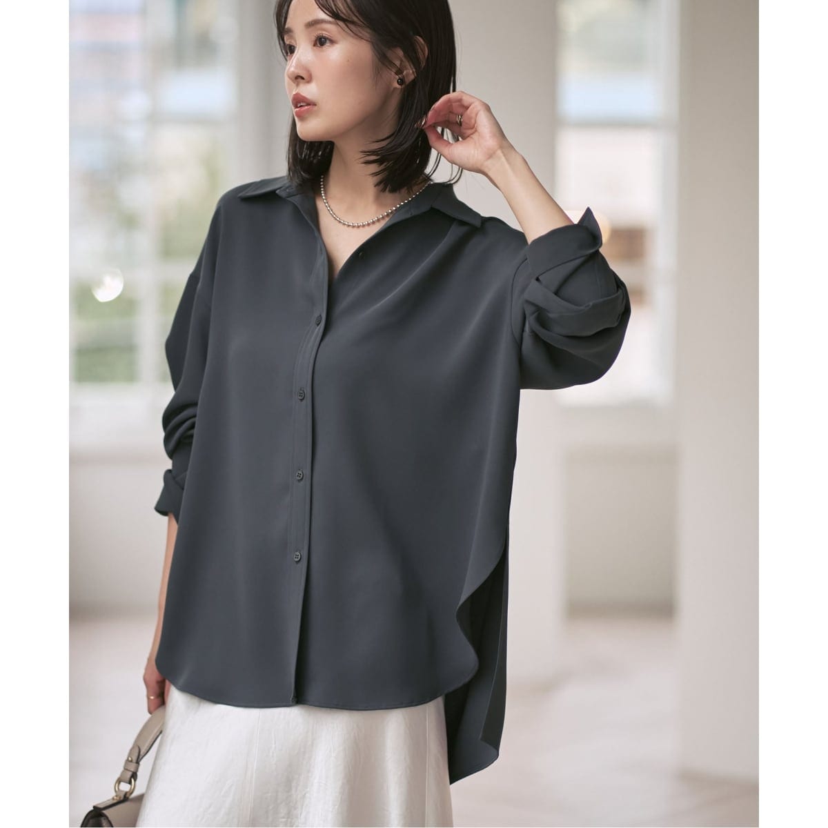 NOBLE 【洗える】スリットスリーブブラウス 洗える】スリットスリーブブラウス | ノーブル(Noble) | マルイウェブ