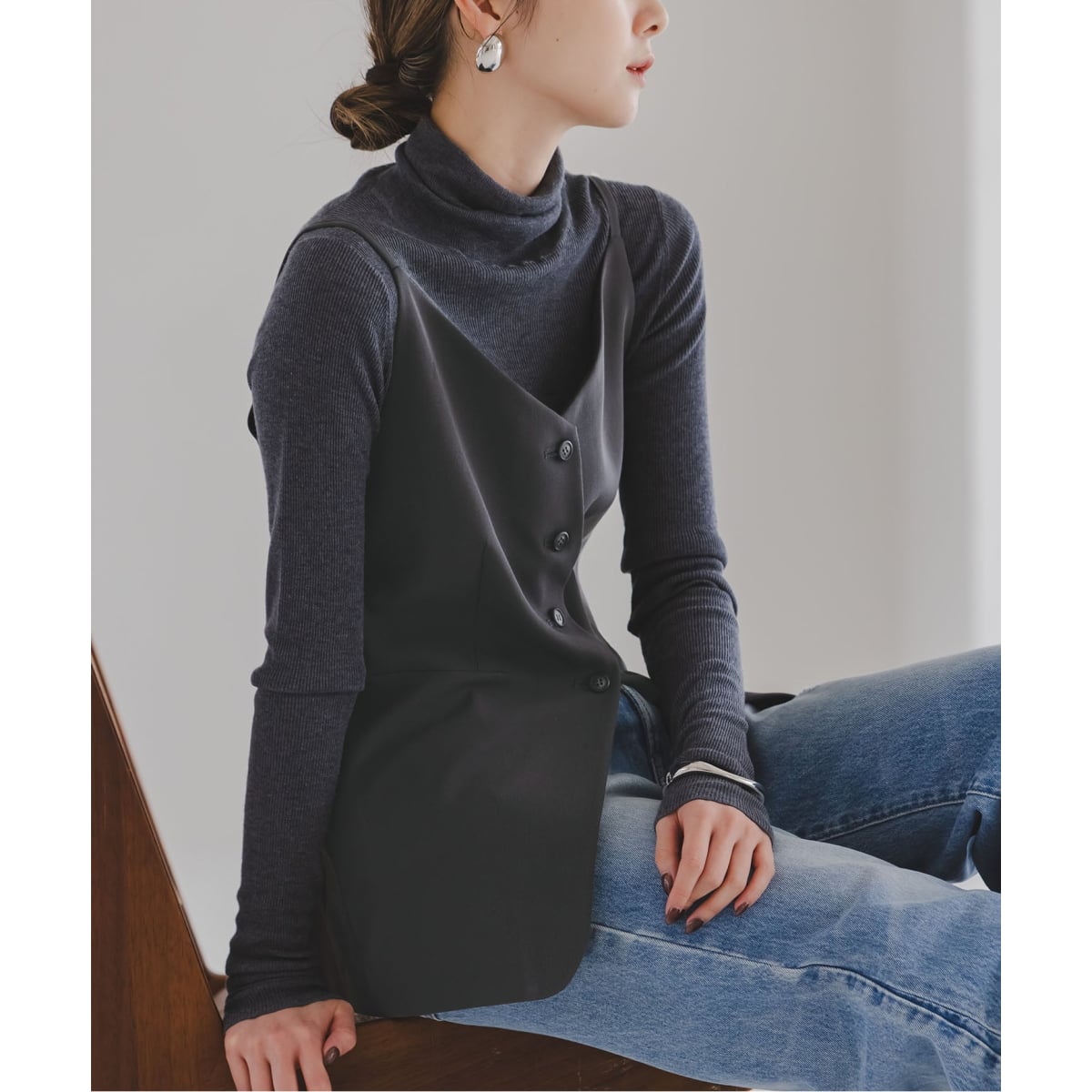 シボサテンレイヤースリーブブラウス | ノーブル(Noble) | マルイ