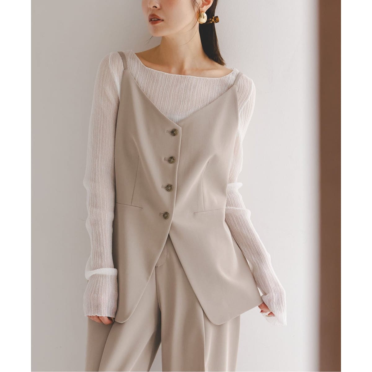 追加6》【洗える】シルキーコットンニュアンスカラーシャツ | ノーブル