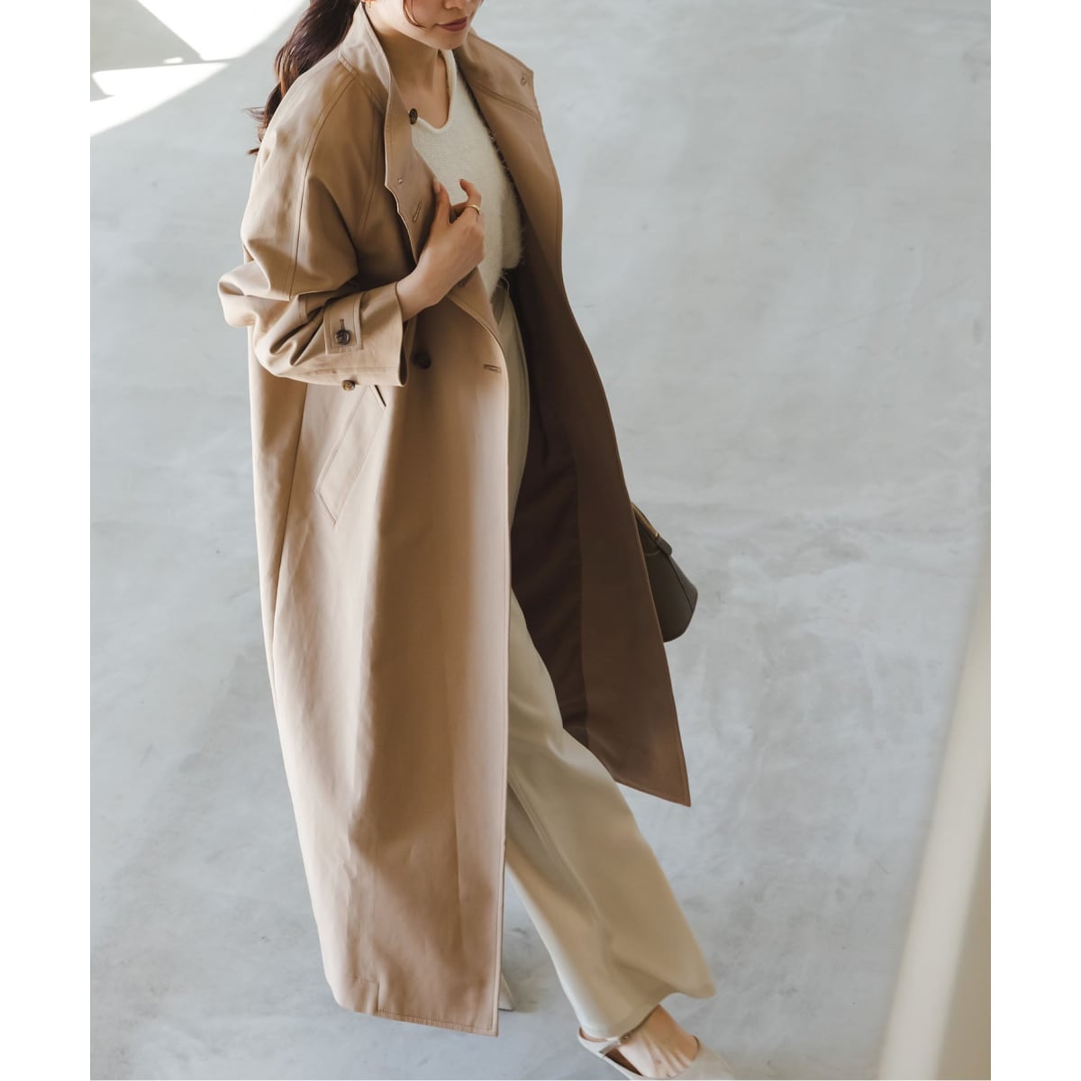 洗える】フォギーシアーVカラーショートブルゾン | ノーブル(Noble