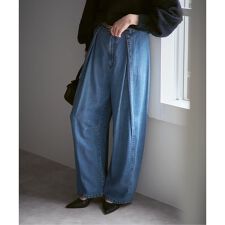 《追加》スージングデニムフォルムタックパンツ