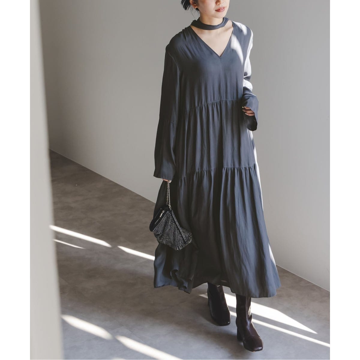 新品未使用✨NOBLE ノーブル　ヴィンテージフラワーエアリースリーブワンピース ヴィンテージフラワーエアリースリーブワンピース | ノーブル(Noble