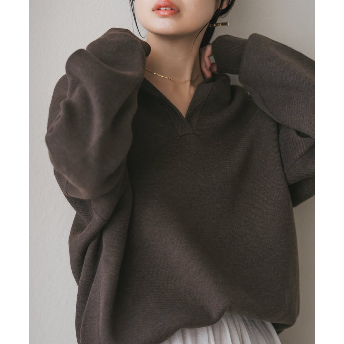 NOBLE 接結タック編みフードプルオーバー　ブラック　タグ付き 追加》接結タック編みフードプルオーバー2 | ノーブル(Noble) | マルイ