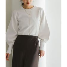 バルーンスリーブニット