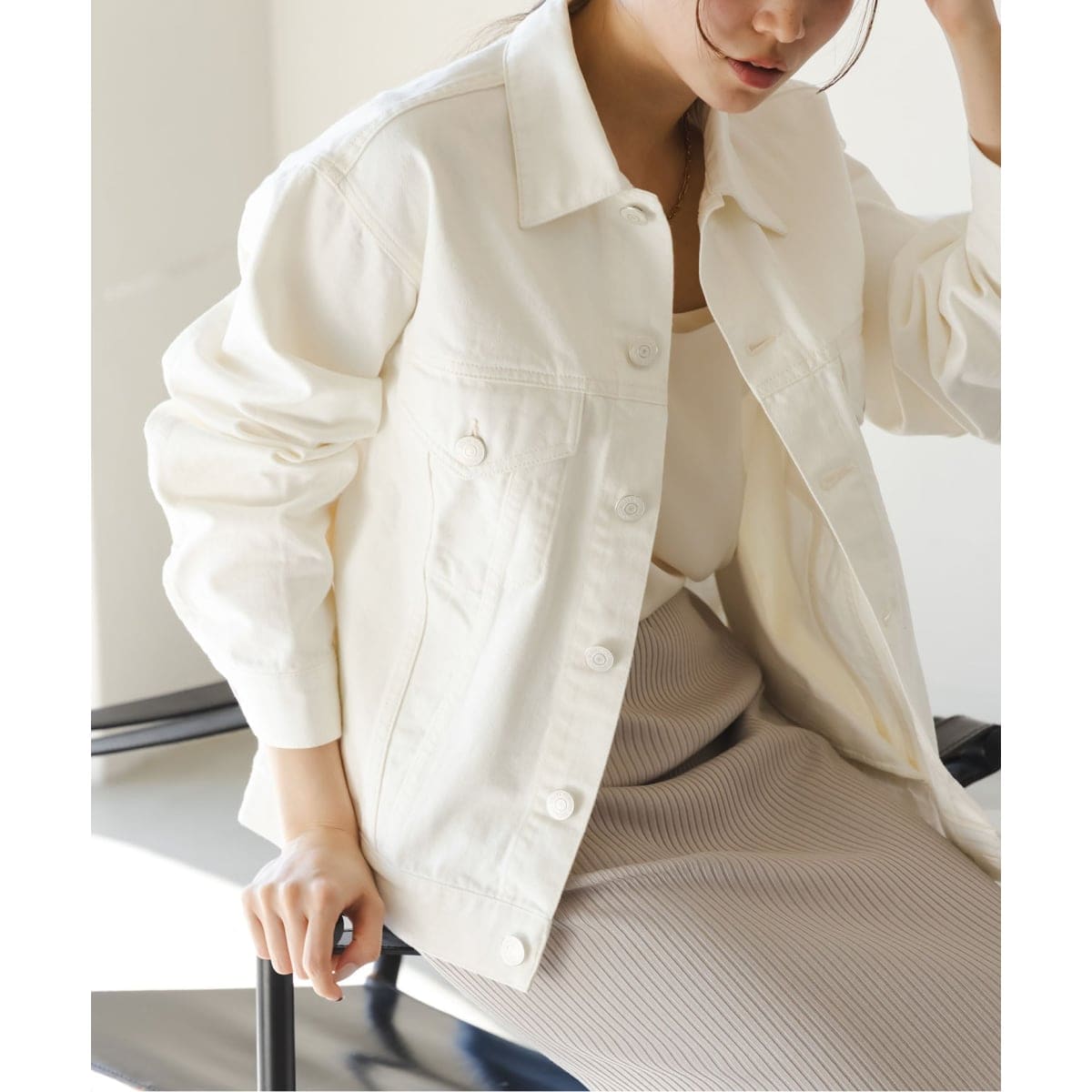 W/Nyモッサジャケットライクコート | スピック＆スパン(Spick and Span