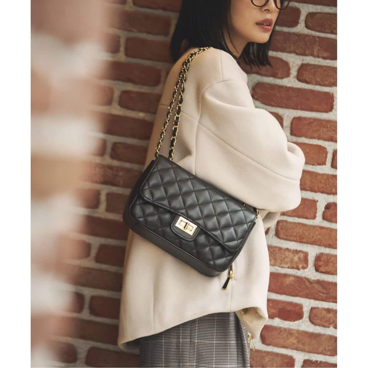 MILOS/ミロス 金具付きスエードワンハンドルバッグ | ノーブル(Noble