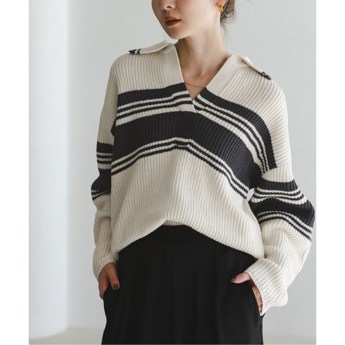 追加》カシミヤウールショートVプルオーバー | ノーブル(Noble