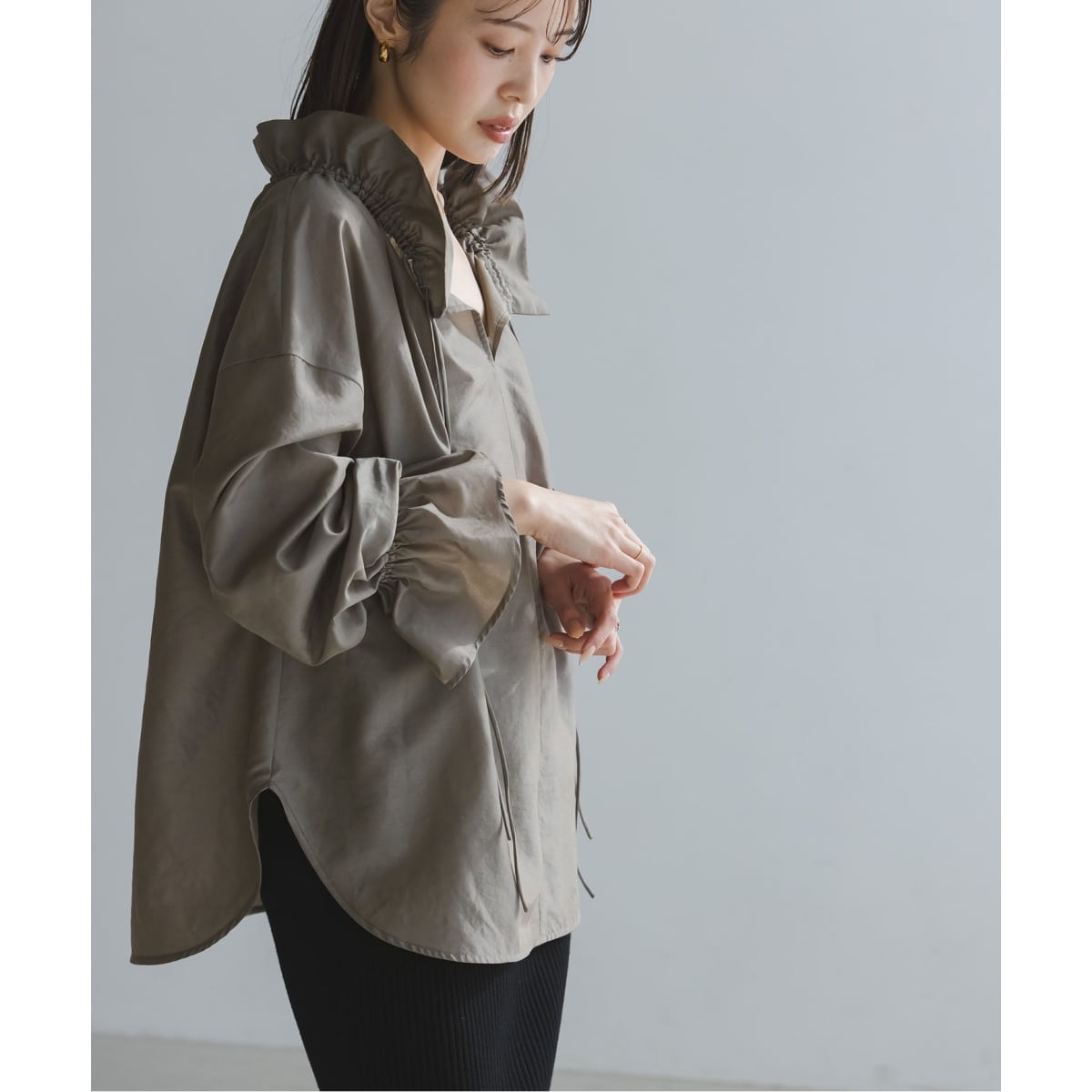 追加》ワークディテールドレープシャツ 3 | ノーブル(Noble) | マルイ