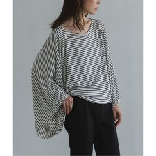 《追加》ELENI/エルニ ボーダードレープTシャツ