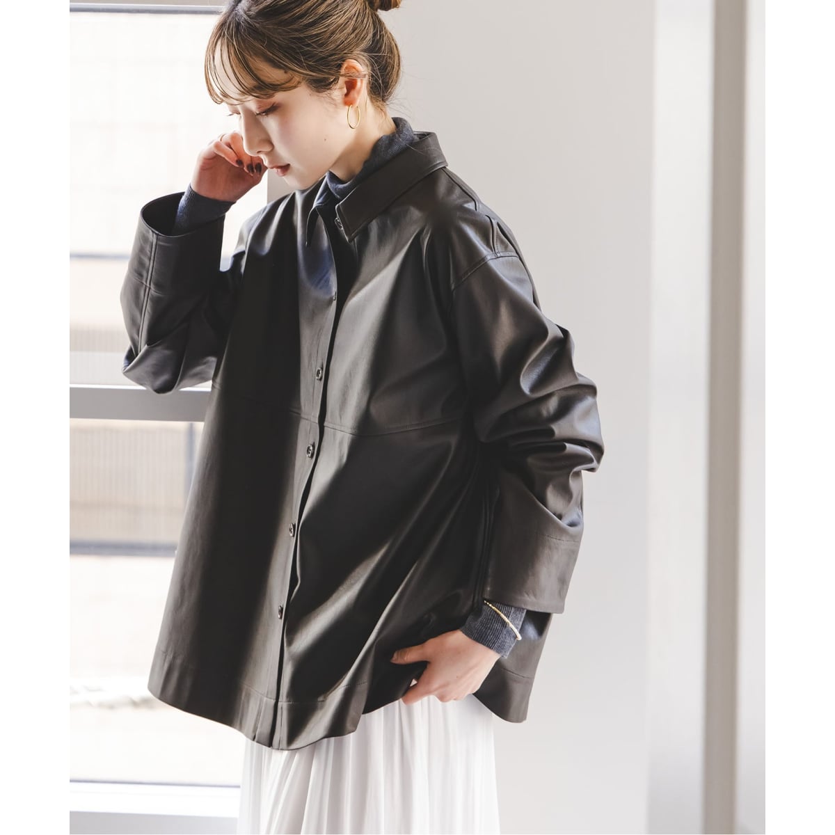 デニムライクリボンタイシャツ | ノーブル(Noble) | マルイウェブチャネル