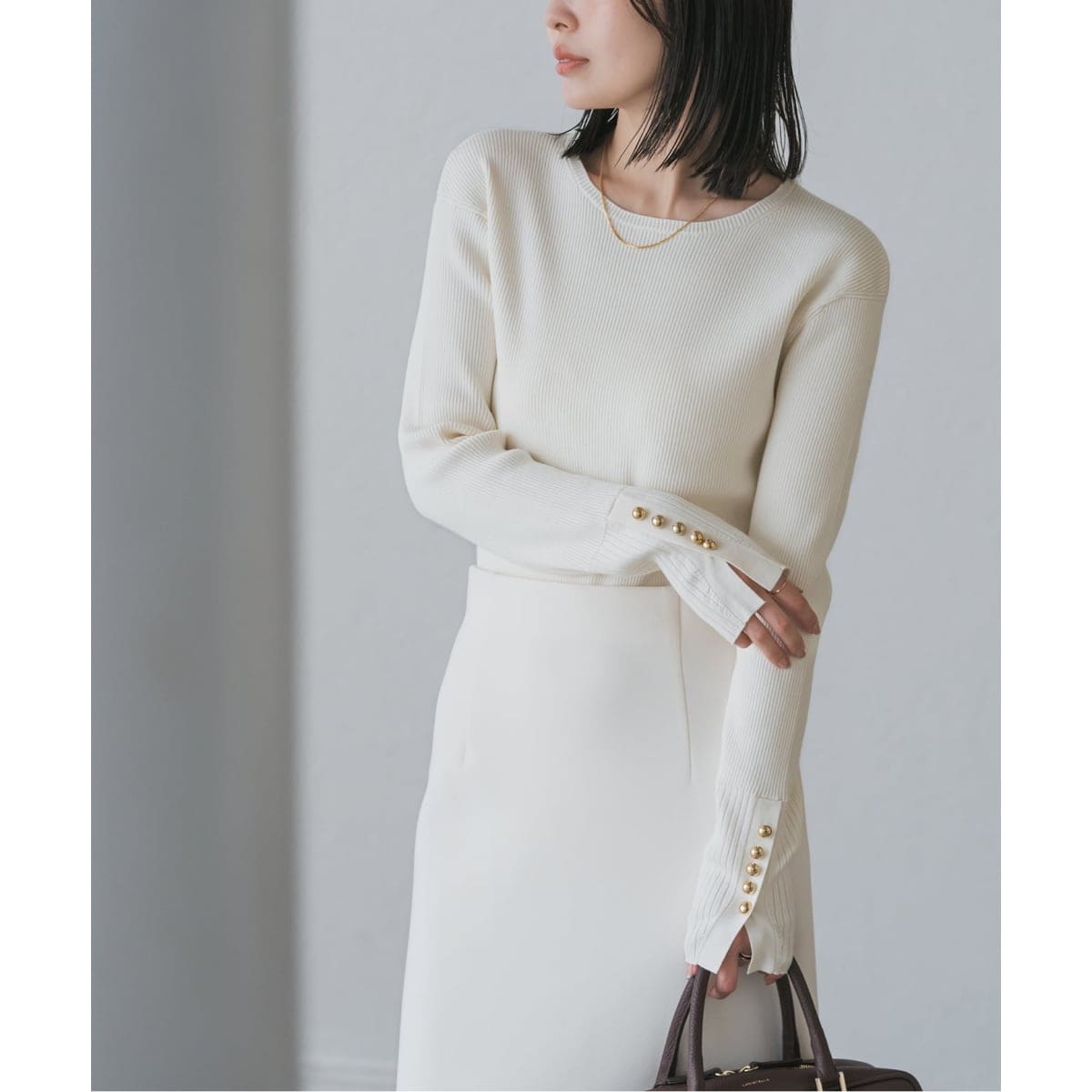 NOBLE　ニット セーター ハイゲージペーパーヤーンプルオーバー NOBLE ニット セーター ハイゲージペーパーヤーンプルオーバー