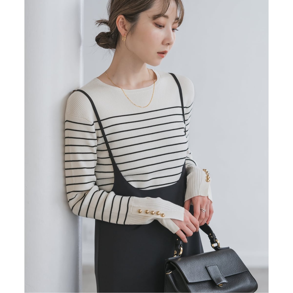 【1度着用のみ美品】 スピックアンドスパン 2WAYフォックスシルクニット Spick & Span（スピックアンドスパン）の「フォックスカシミヤMIX プル