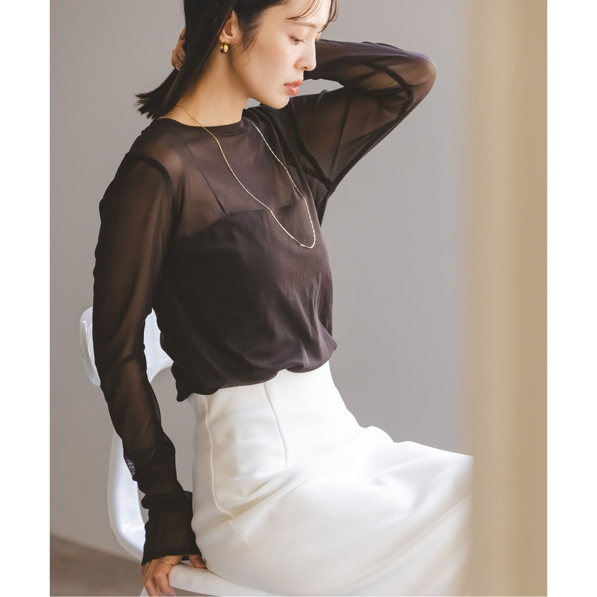 ドレープサテンキャミソール | ノーブル(Noble) | マルイウェブチャネル