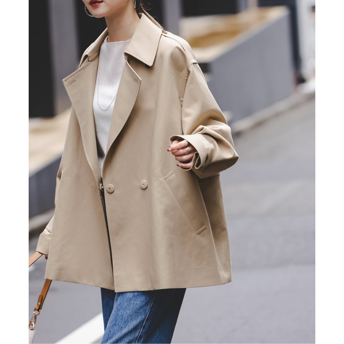 追加・WEB限定カラー》スタンドカラーオーバーコート | ノーブル(Noble