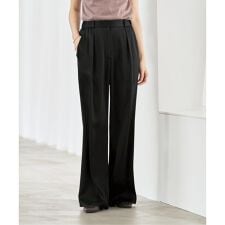 《新色》ルナサテンナローフレアタックパンツ