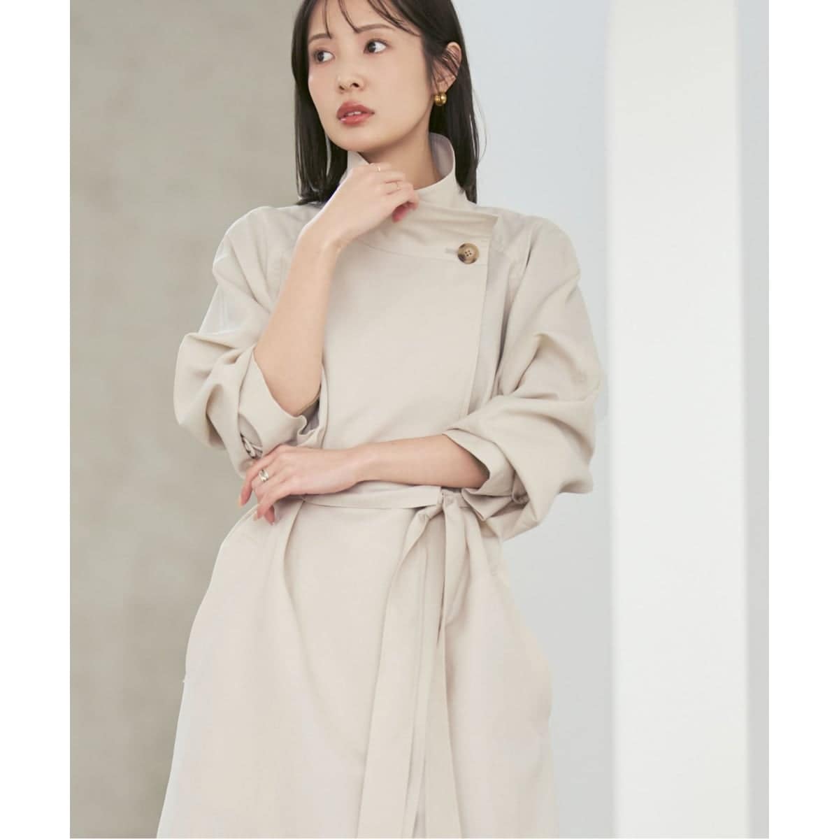 追加》メルトンパフスリーブショートコート | ノーブル(Noble