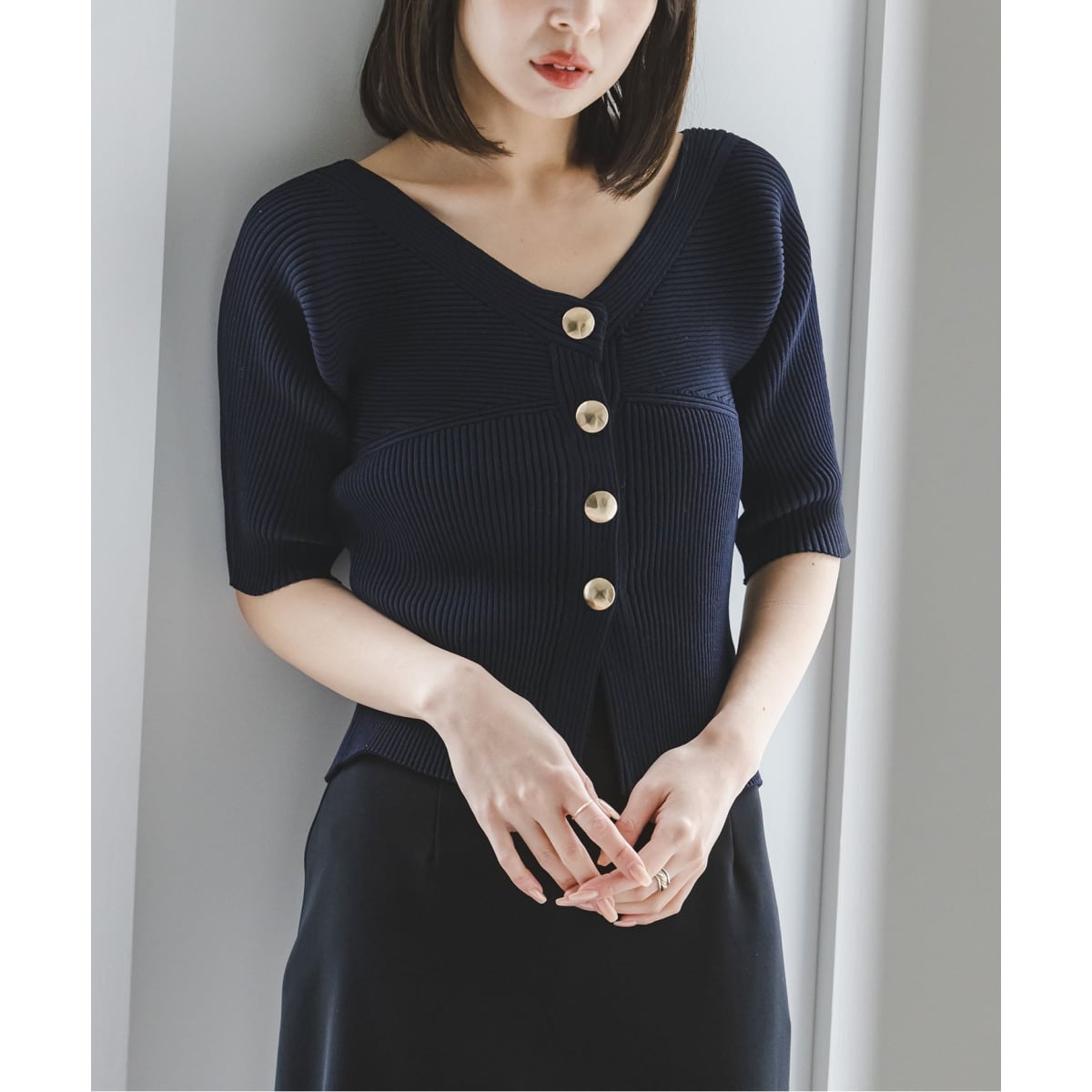 アルパカ混シャギーショートカーデ | ノーブル(Noble) | マルイウェブ