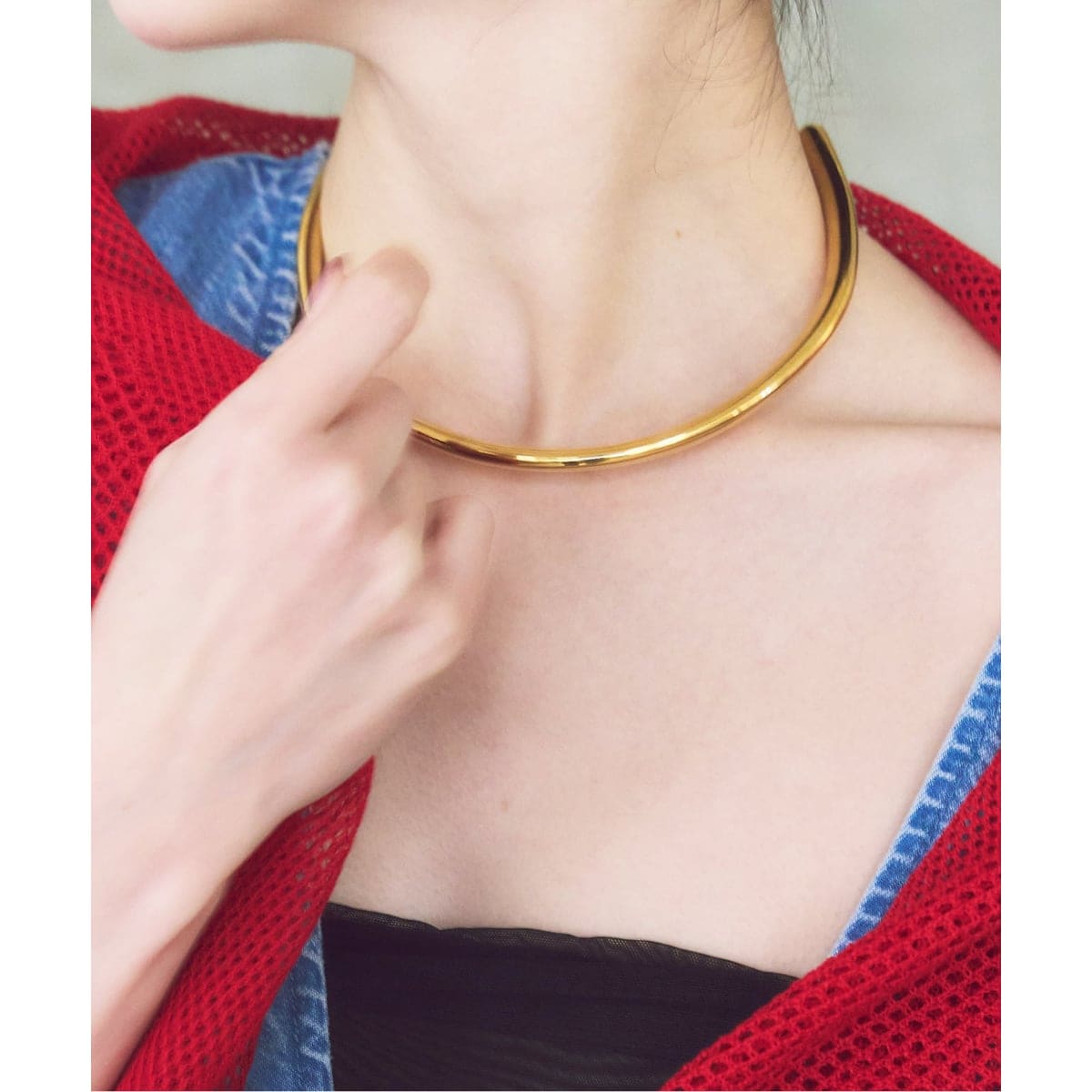 [�}���C]MERAKI/�����L Curve Choker/�m�[�u���iNoble�j �S�[���h