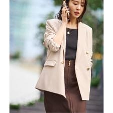 《追加・新色・セットアップ対応》フローツイルピークドラペルジャケット