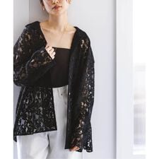 《追加予約》ボタニカルレースオープンカラーシャツ