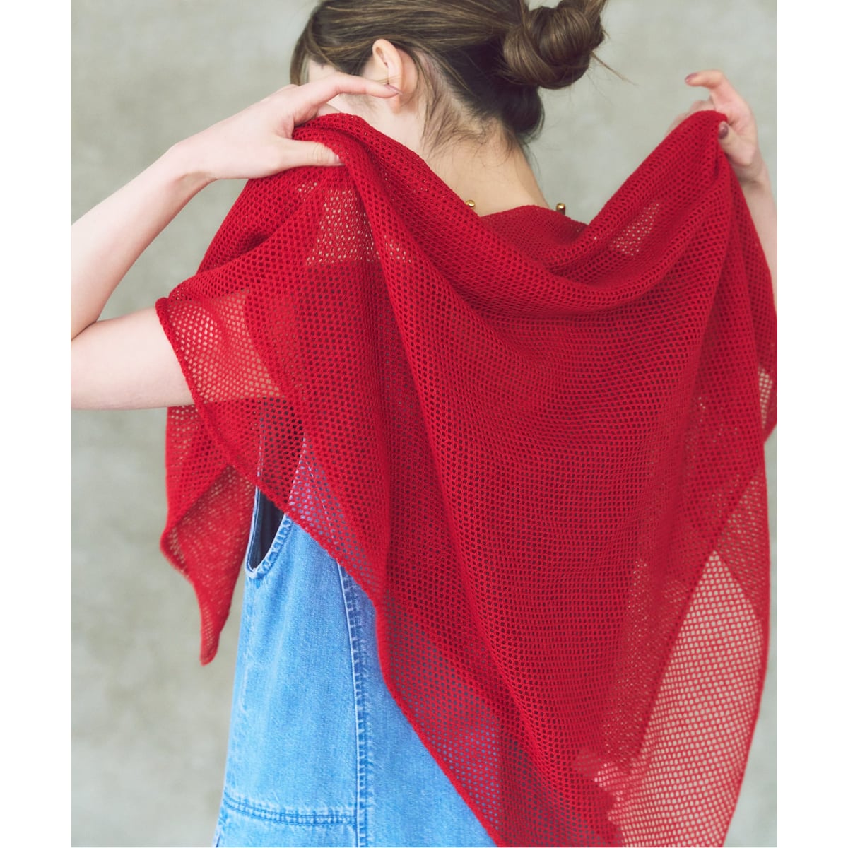 THROW/スロー Linen Cross Mesh Scarf | ノーブル(Noble) | マルイ