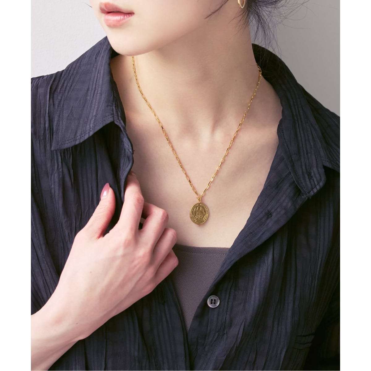 chibi jewels/チビジュエルズ mini rectangle chain Mex Coin