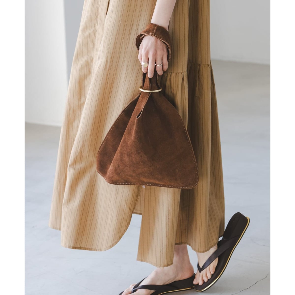 NOBLE別注》AULENTTI/オウレンティ スウェードワンハンドルBAG