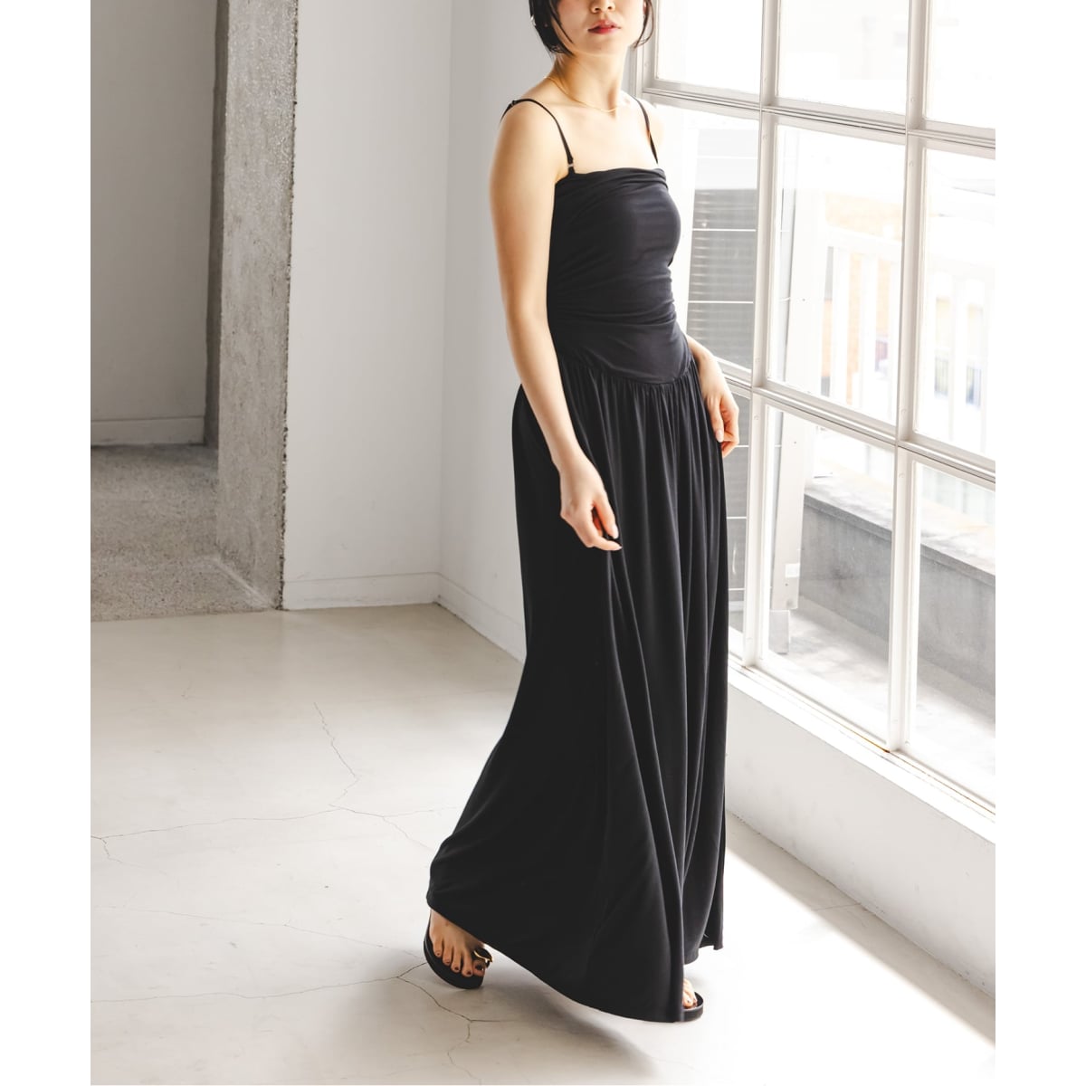 determ/デターム Collagen Multi Gathered Dress | ノーブル(Noble