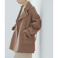 予約》Super160ウール/FOXベルテッドコート | ノーブル(Noble 
