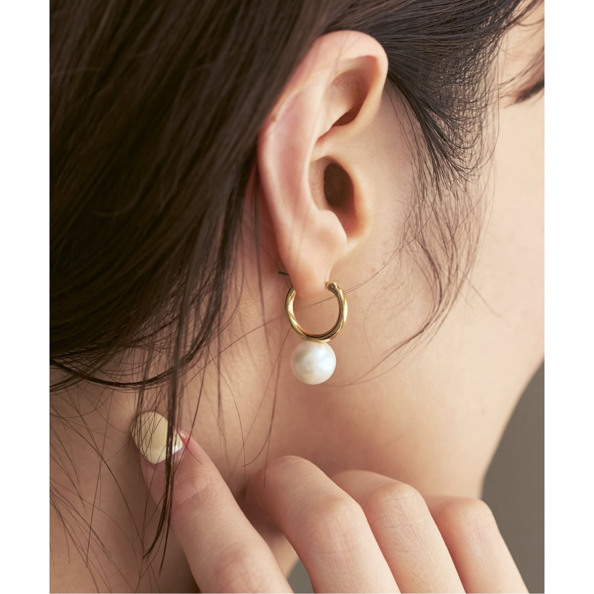 WEB限定追加予約》MIHOKO SAKAI/ミホコサカイ パールフープピアス