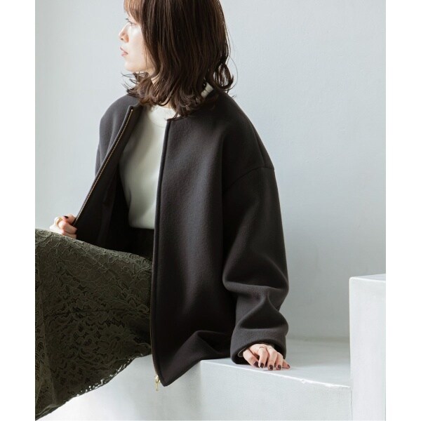 ノーブル❣️ 2023年新作❣️ カラーレスジップショートコート❣️ ブラック❣️ 2026年最新】mtrカラーレスジップショートコートの人気アイテム - メルカリ