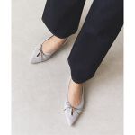 追加3》MAKI KANEKO×LE TALON ポインテッド2WAYリボンフラット 