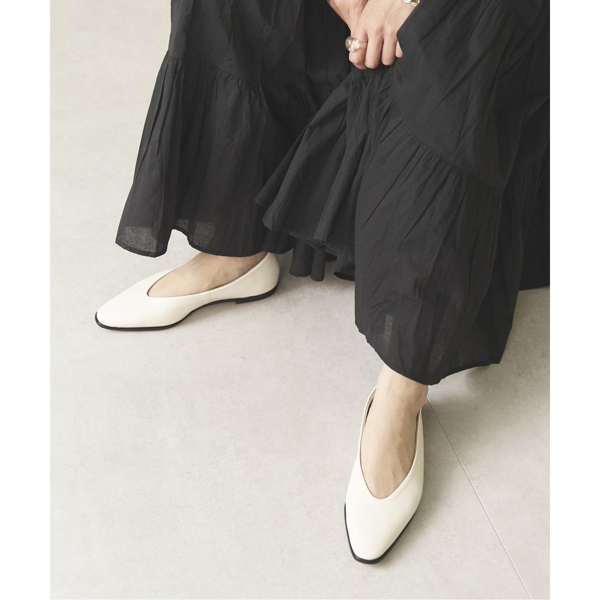 レザーUカットフラット | ルタロン(LE TALON) | マルイウェブチャネル