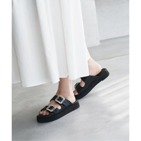 追加2》ビジューバックルWベルトサンダル | ルタロン(LE TALON  