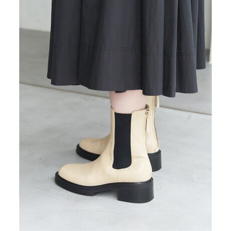 レザーモールドチェルシーショートブーツ | ルタロン(LE TALON  