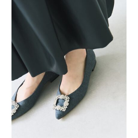 ポインテッドVカットビジューフラット | ルタロン(LE TALON) | マルイ 