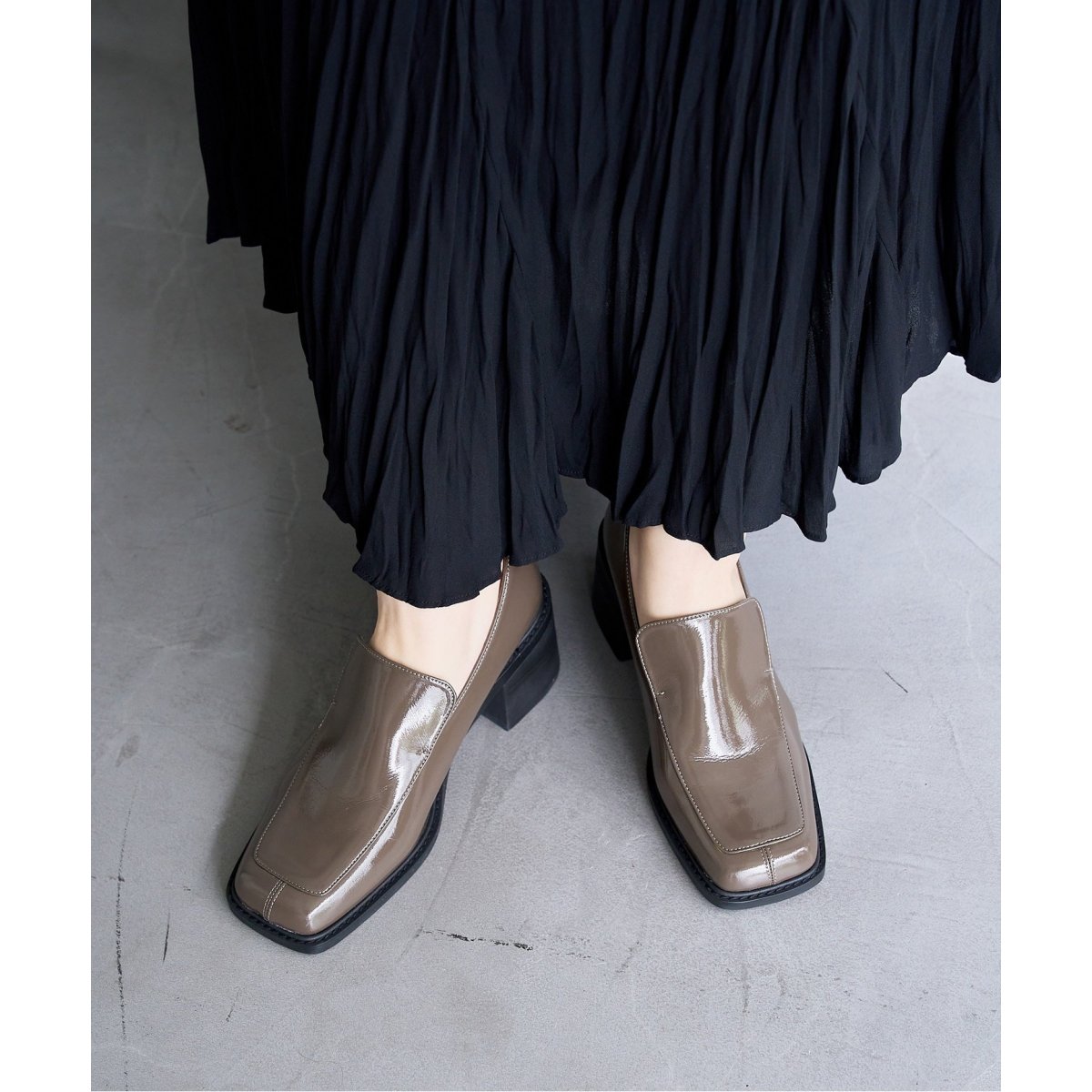 TAEKO HIGASHIHARA×LE TALON 5.5cmワイドスクエアヒール TAEKO HIGASHIHARA×LE TALON 5.5cmワイドスクエアヒール