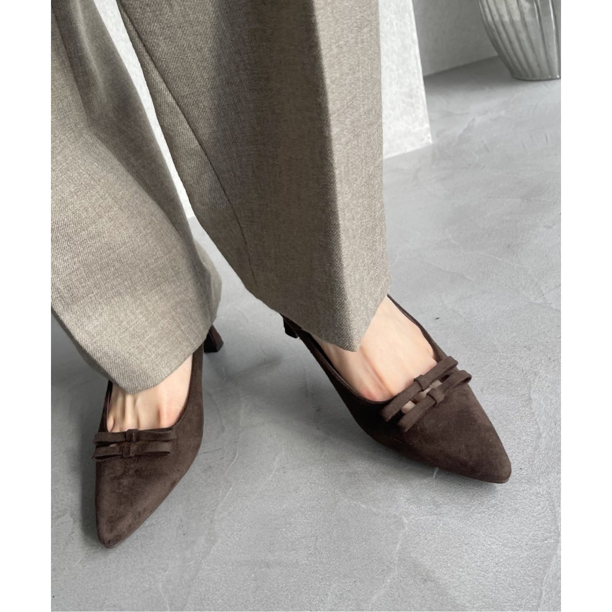 7cmポインテッドダブルリボンパンプス | ルタロン(LE TALON) | マルイ