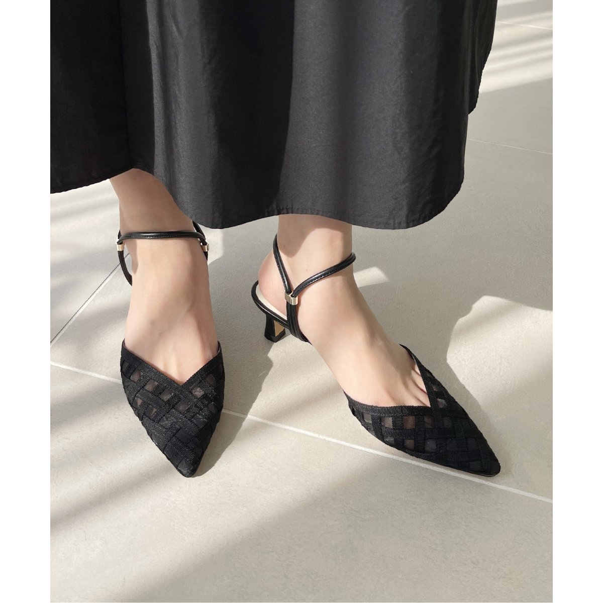 5.5cmカットワークオーナメントパンプス | ルタロン(LE TALON