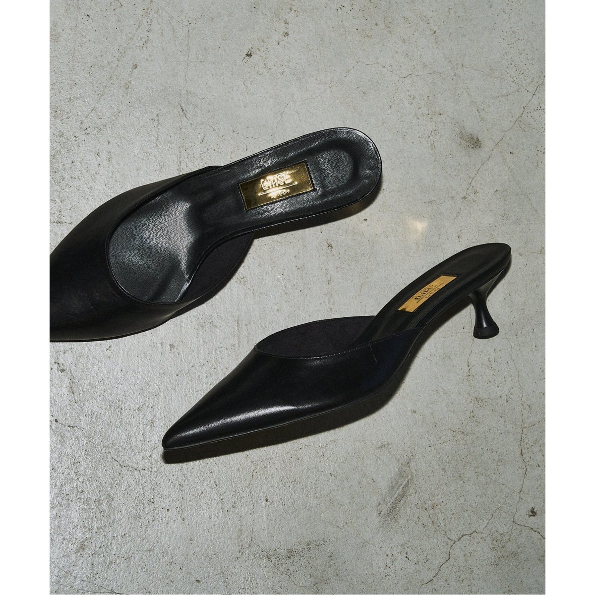 GRISE4.5cmレザーポインテッドミュール | ルタロン(LE TALON) | マルイ