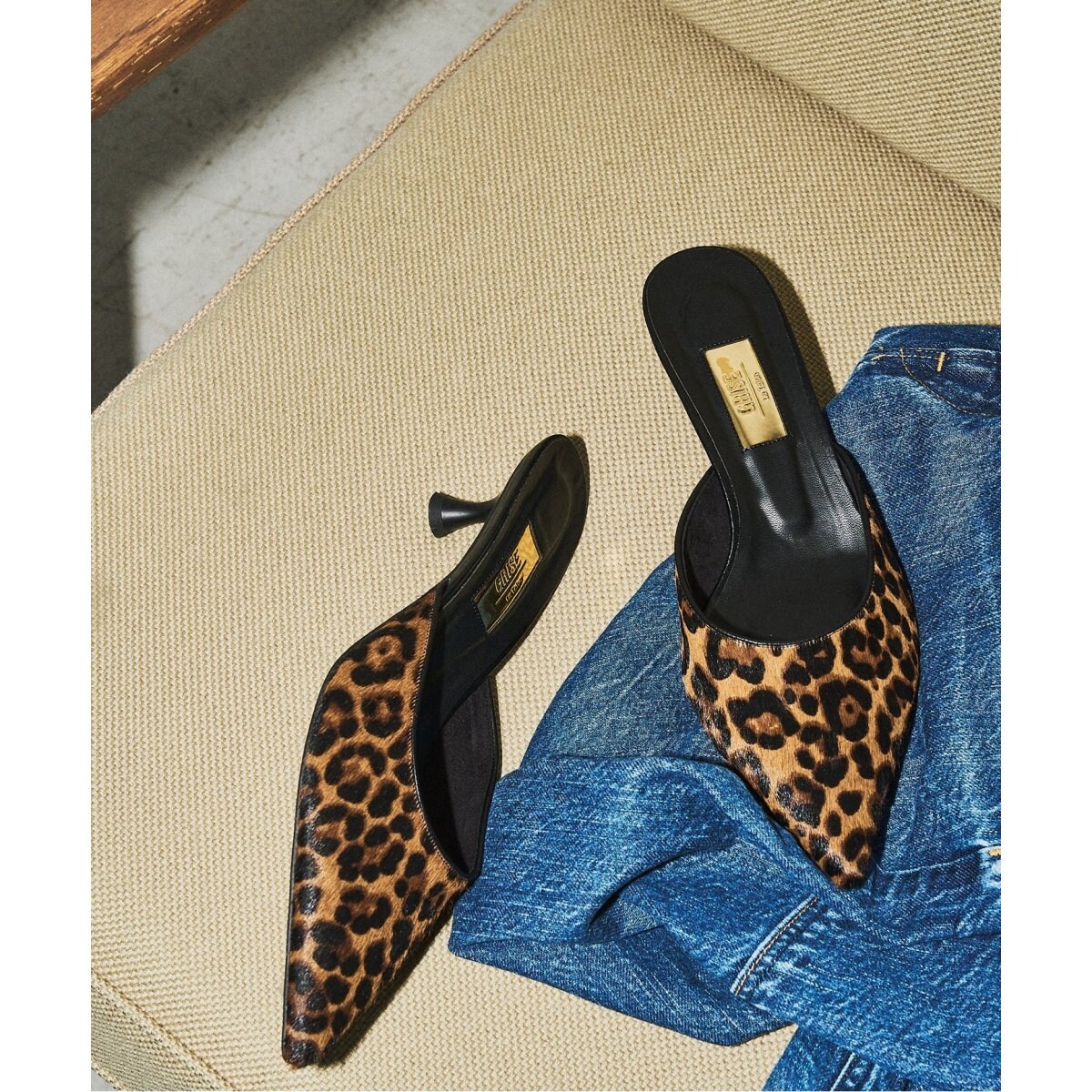 Le Talon GRISE】6cmレザーARTYミュール GRISE4.5cmレザーポインテッド