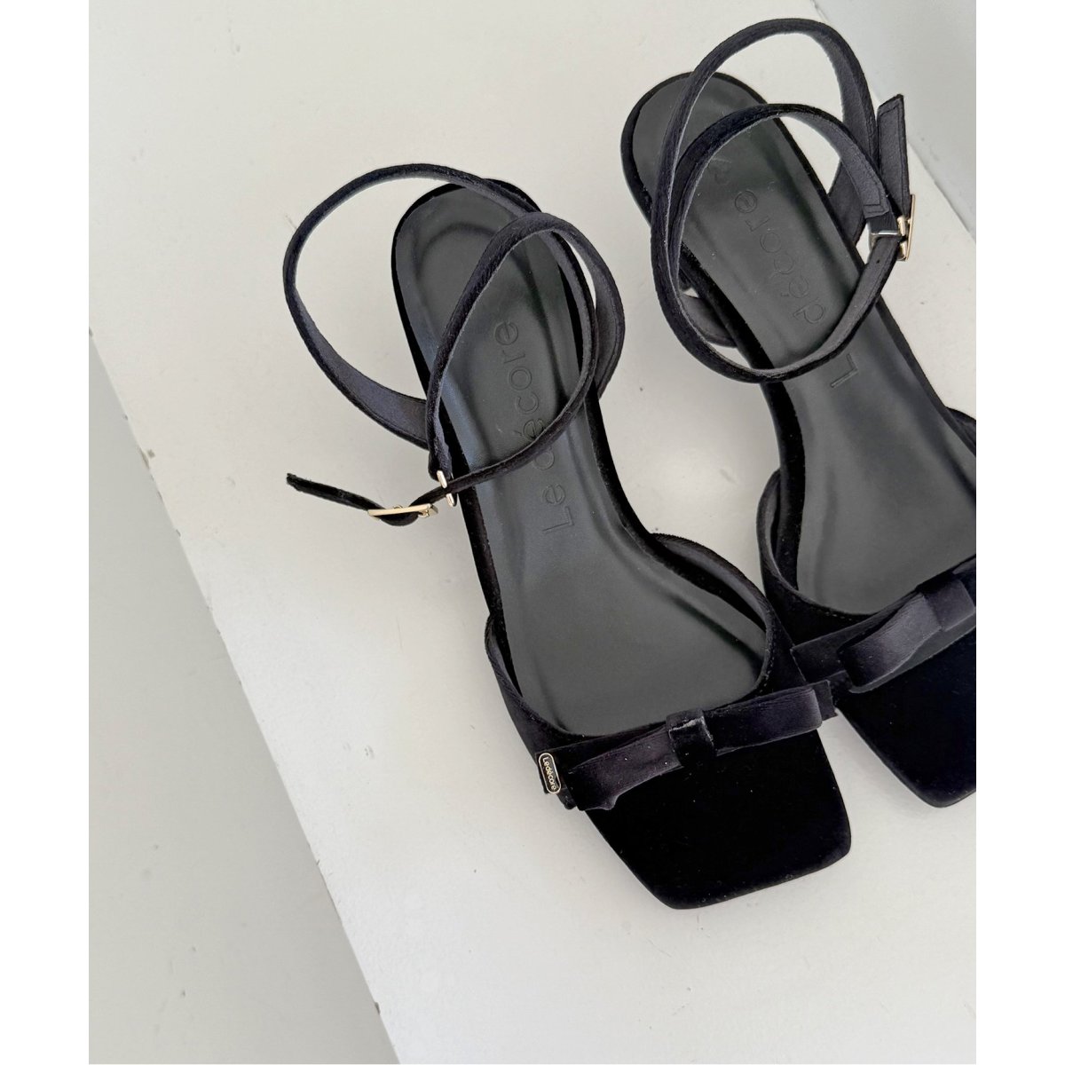 le decore le talon lady ribbon ミュール WEB限定》Le decore / ル デコレ lady ribbon サンダル | ルタロン(LE