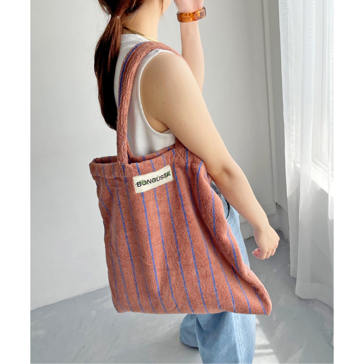 BONGUSTA/ボングスタ STRIPEDトートバッグ | ルタロン(LE TALON