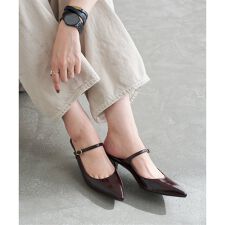 4.5cmポインテッドストラップミュール