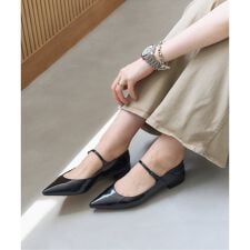 《追加予約》ポインテッドワンストラップフラット