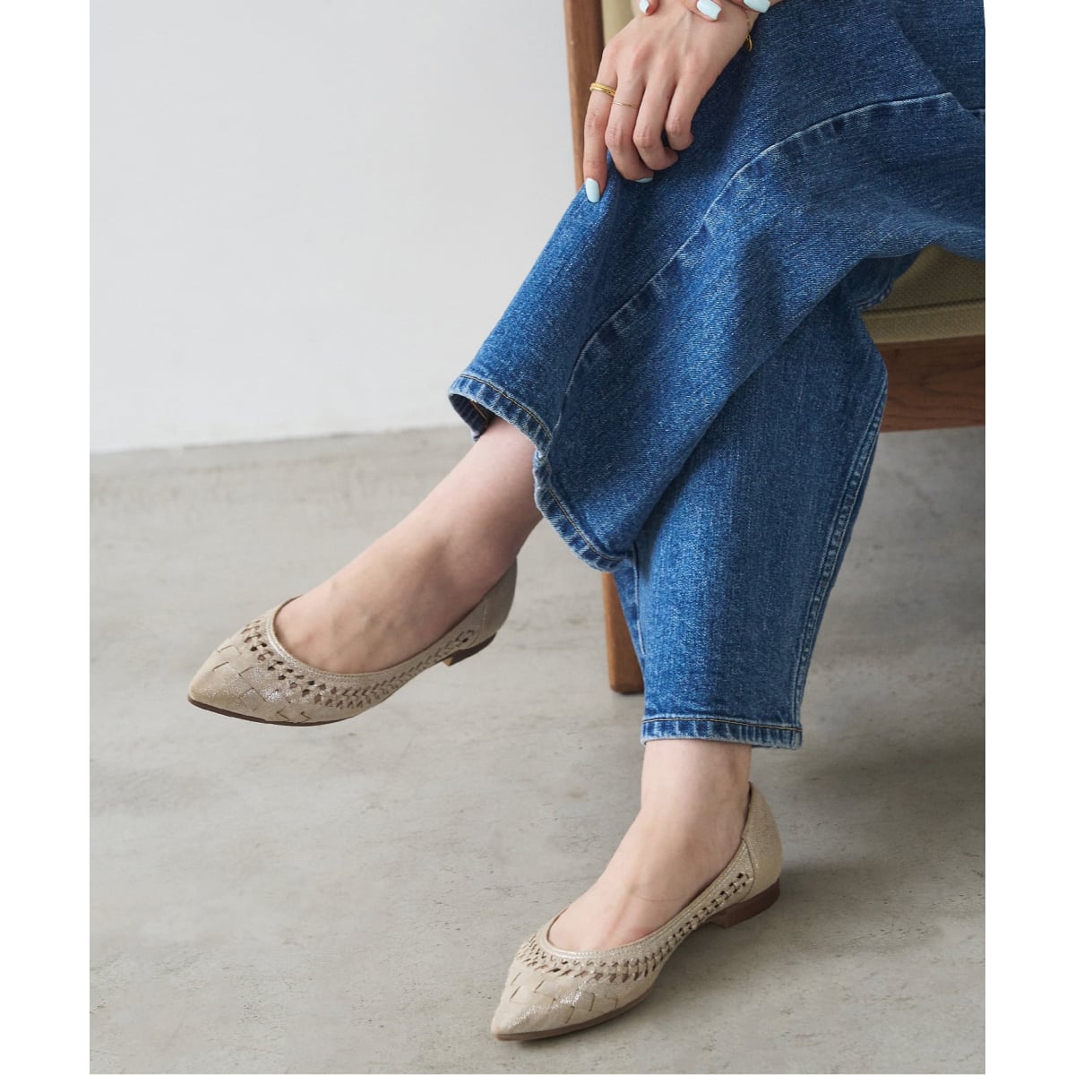 レザーキルトタッセルフラットIENA JOURNAL Spick andSpan レザーキルトタッセルフラットIENA JOURNAL Spick andSpan