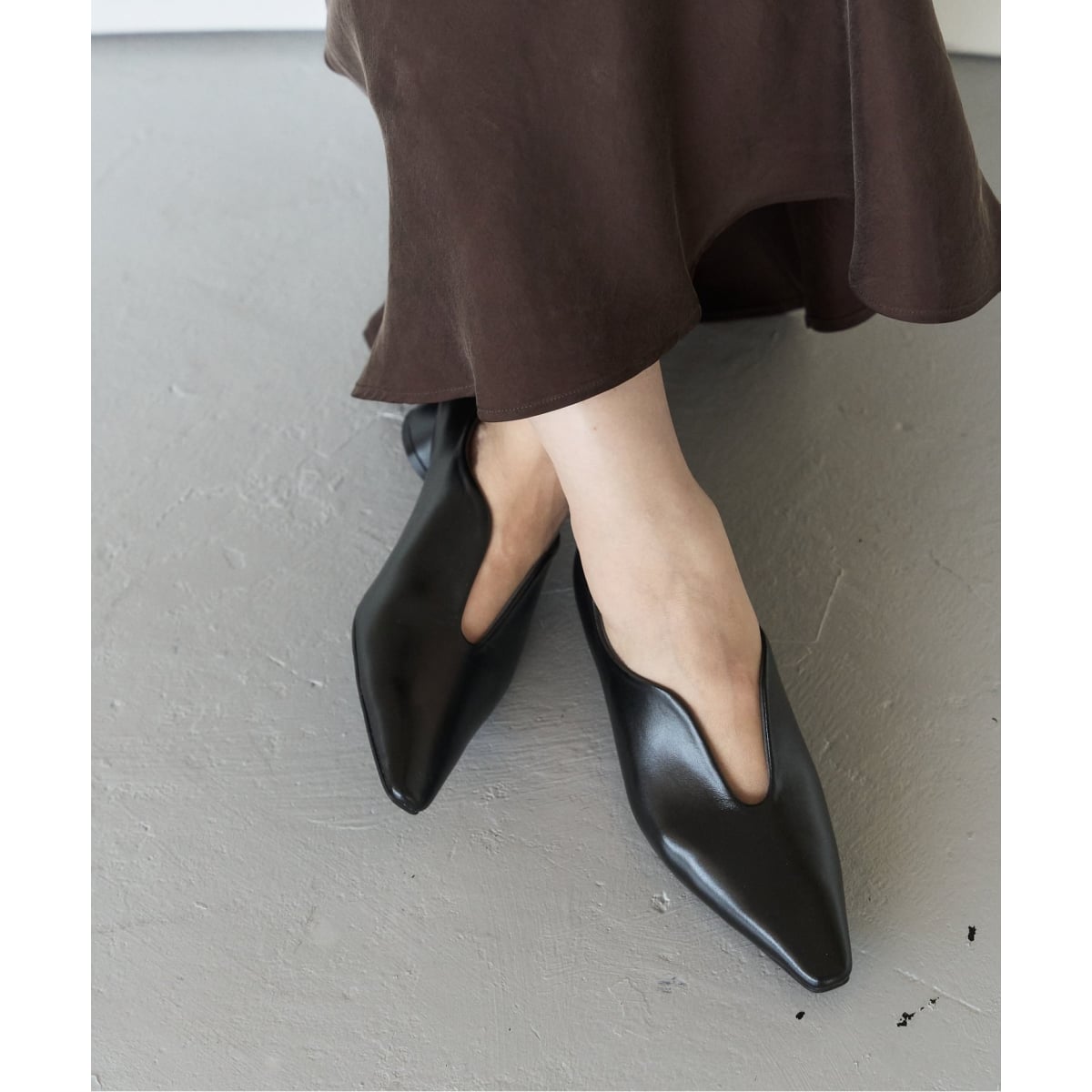 Le Talon 新品　オープントゥ　パンプス　ブラック 35 22.5 Le Talon 新品 オープントゥ パンプス ブラック 35 22.5
